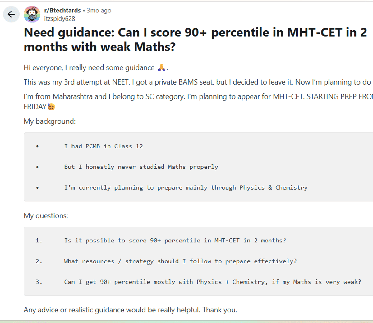 MHT CET PCM May 12, 2026 Shift 2: Reddit Discussions
