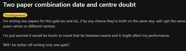 GATE Exam Centers 2027: Reddit Discussions