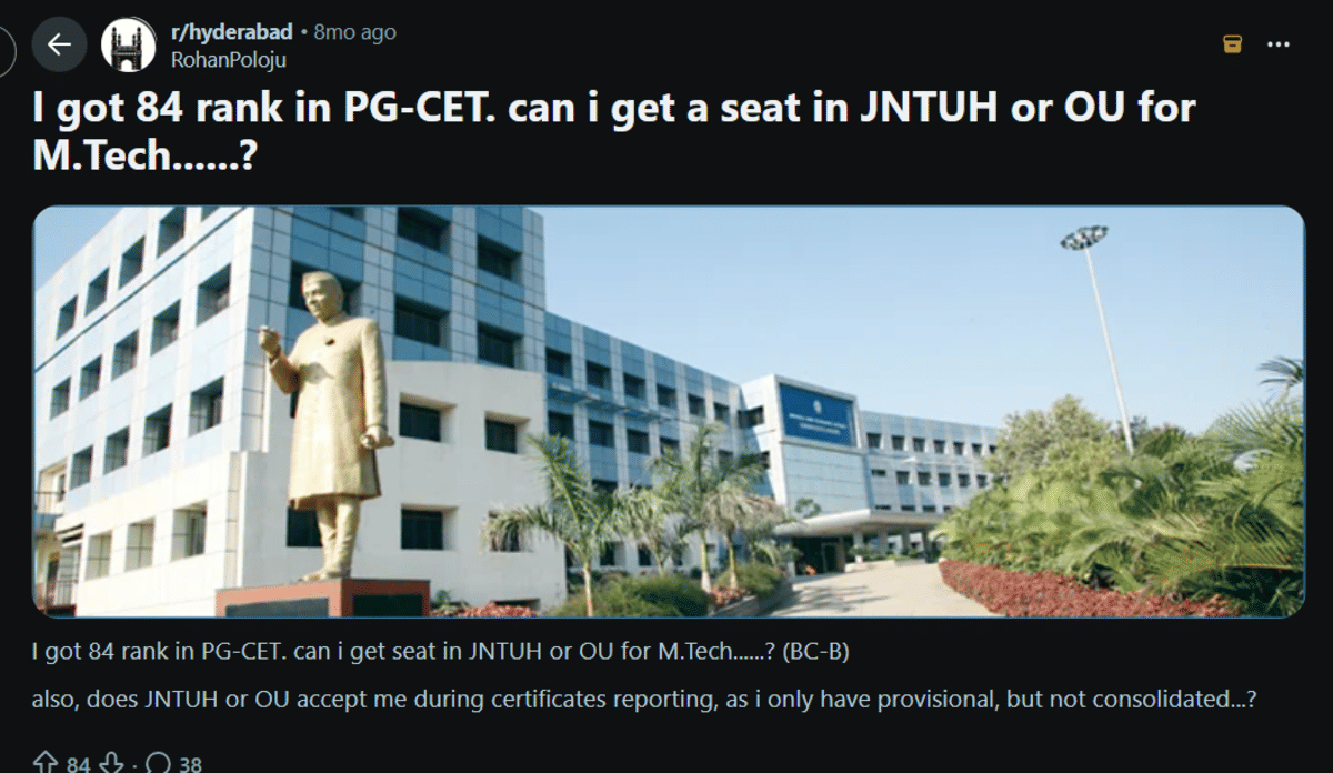 TS PGECET 2026 : Reddit Discussion