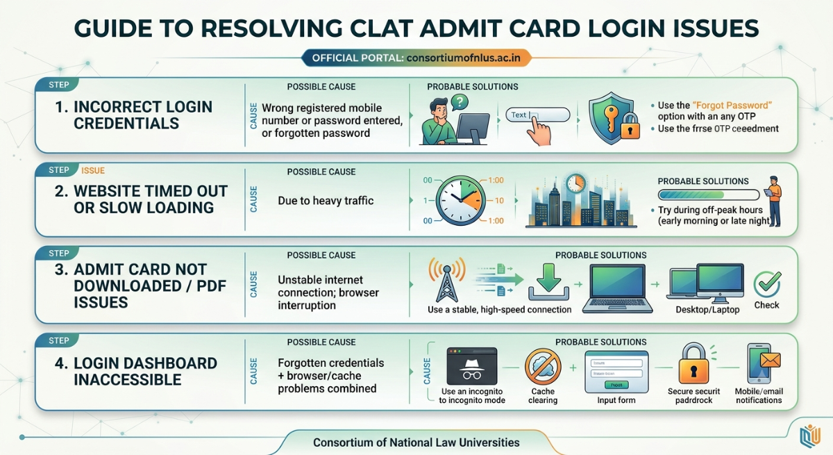Common Issues Faced While Downloading CLAT Admit Card 2027