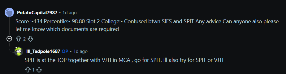 MAH MCA CET 2026 Result : Reddit Discussion