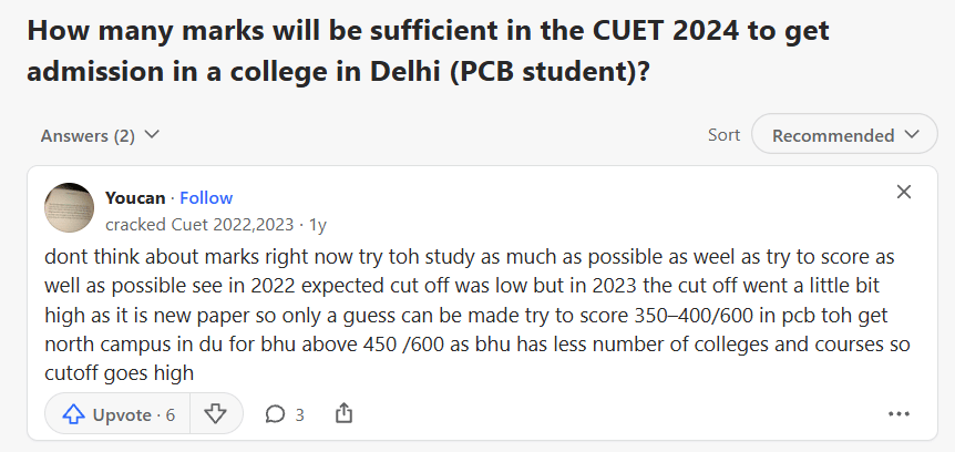 Expected CUET Cutoff for Top Universities in 2026