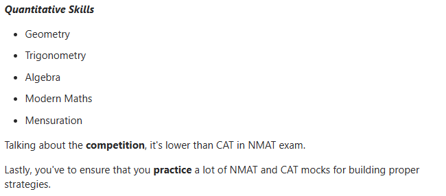 NMAT Logical Reasoning Exam Pattern 2027