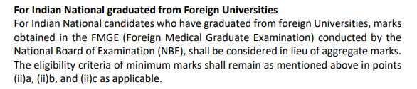 A.A. Indian Nationals from Foreign Universities