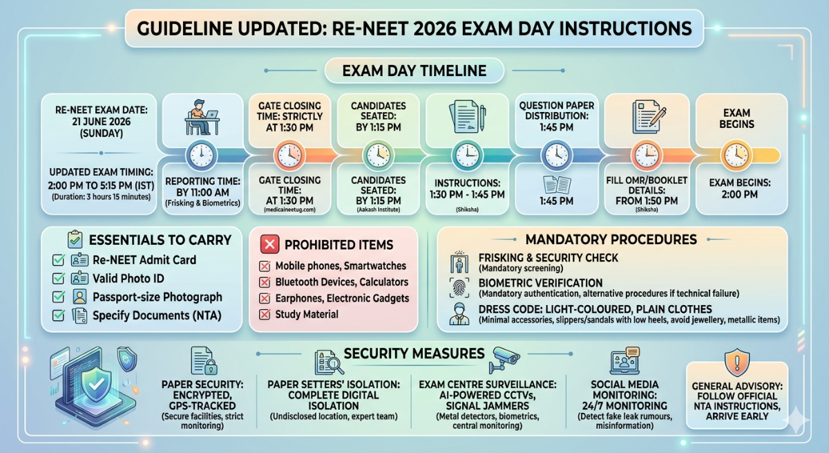 NEET UG 2026: Exam Day Guidelines 