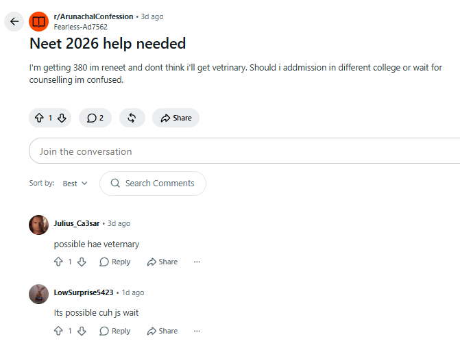 Arunachal Pradesh NEET Counselling 2026: Expected Cutoff