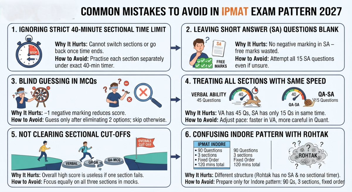 Common Mistakes to Avoid in IPMAT Exam Pattern 2027