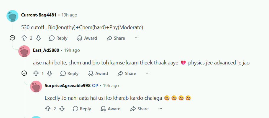 Re-NEET 2026 Rank vs Marks Prediction: Reddit Discussion