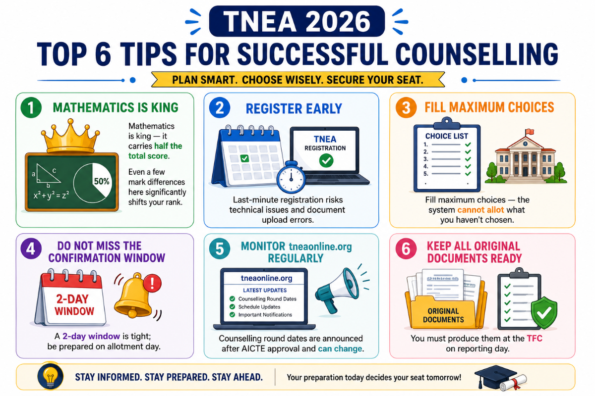 Key Tips for TNEA 2026 Aspirants