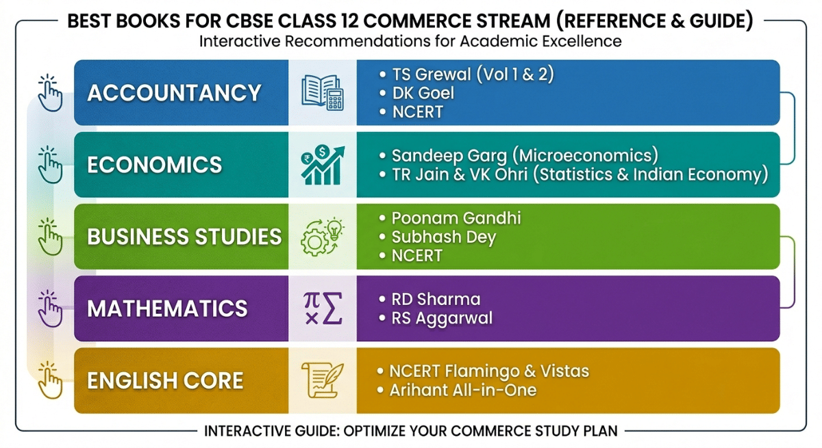 Best Books for CBSE Class 12 Commerce Stream