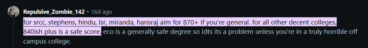 What is a Good Score in CUET UG 2026 Out of 1000 Marks : Reddit Discussion