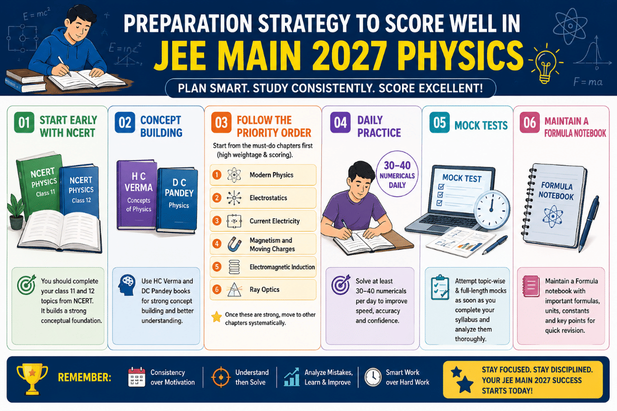 Preparation Strategy for High Weightage Chapters for JEE Main 2027 Physics