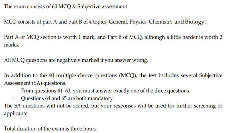 TIFR GS Biology Exam Pattern 2027: Subjective Assessment (SA)