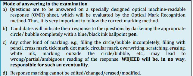 WBJEE JENPAS Exam Pattern 2027