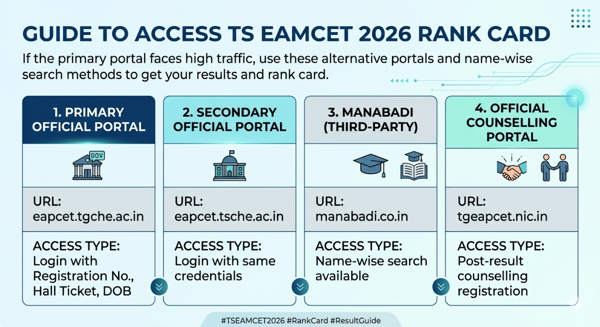 TS EAMCET 2026 Rank Card Download