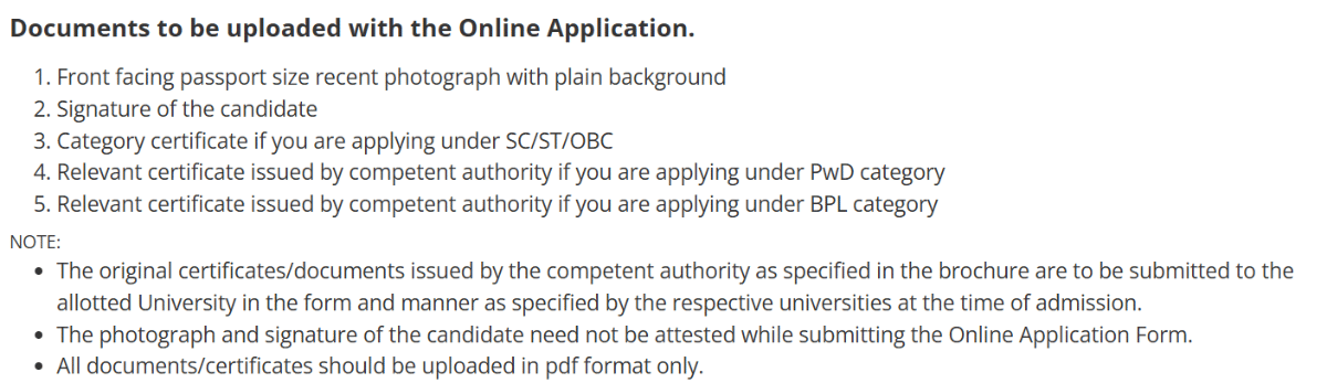 Documents Required for CLAT Eligibility Criteria 2027