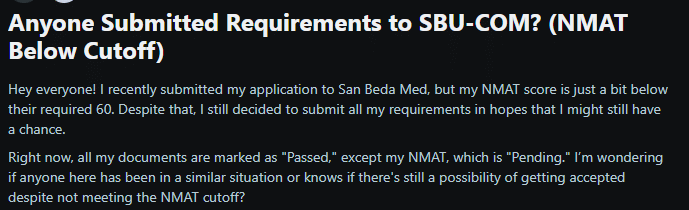 NMAT Cutoff 2026: Reddit Discussions