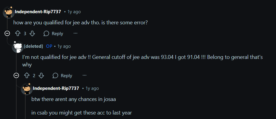 OBC vs General About JEE Main 2025 Reddit Discussion