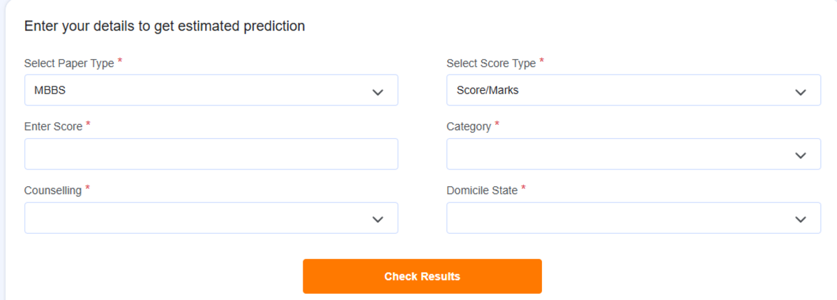 NEET 2026 Rank Predictor