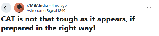 Is CAT Exam Tough: Reddit Discussions
