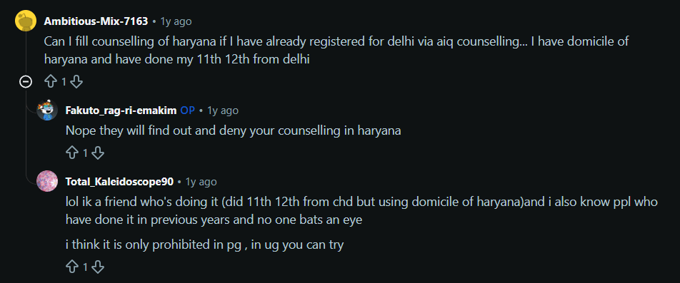 Haryana NEET Counselling 2026: Reddit Discussion