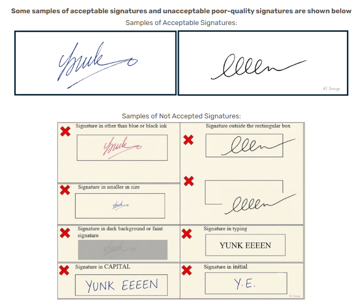 IIT JAM 2027 Signature Specification