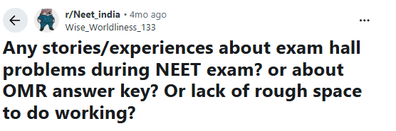 Re-NEET 2026: Reddit Discussion
