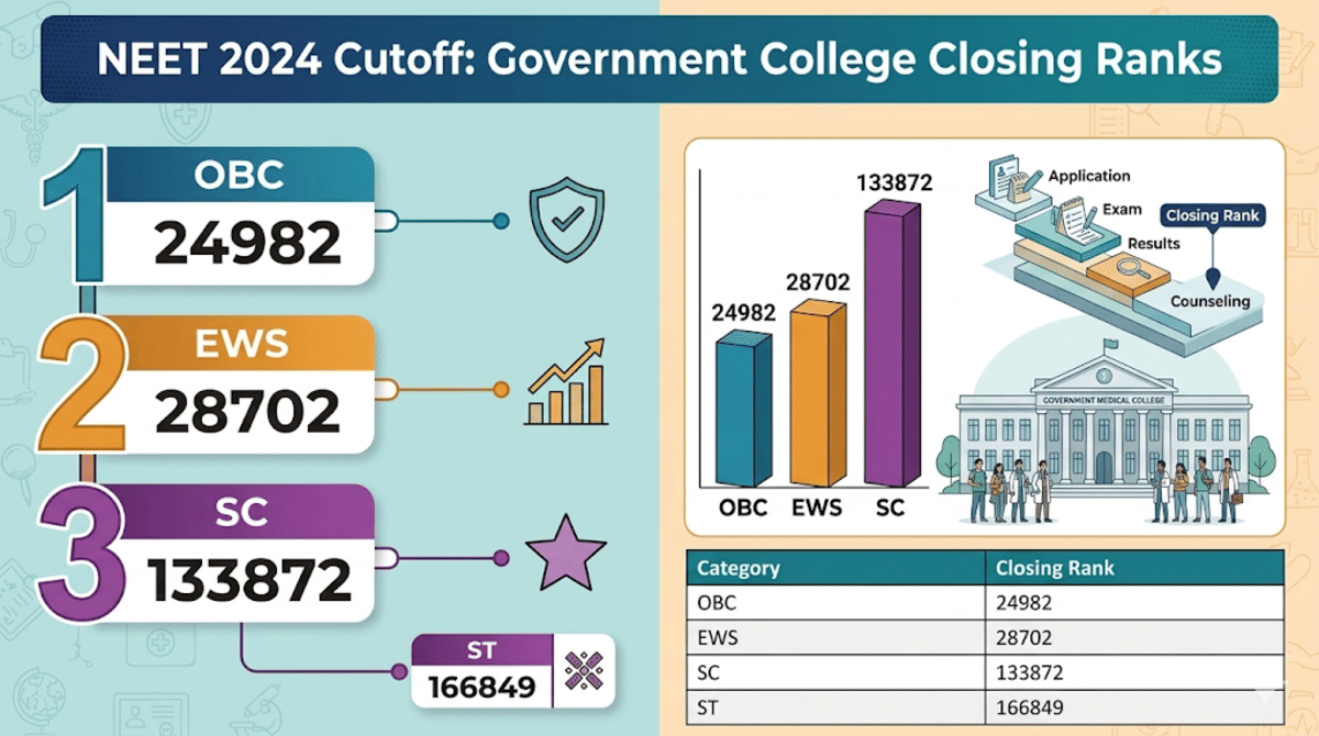 NEET 2024 Cutoff for OBC/SC/ST Candidates: MBBS Cutoff Rank