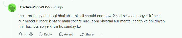 Students' Reaction on Reddit to NEET 2026 Re-Exam Date Confirmation
