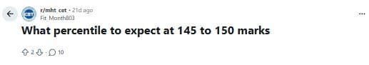 MHT CET PCM May 20, 2026 Shift 2 For 130-150 Marks: Reddit Discussion