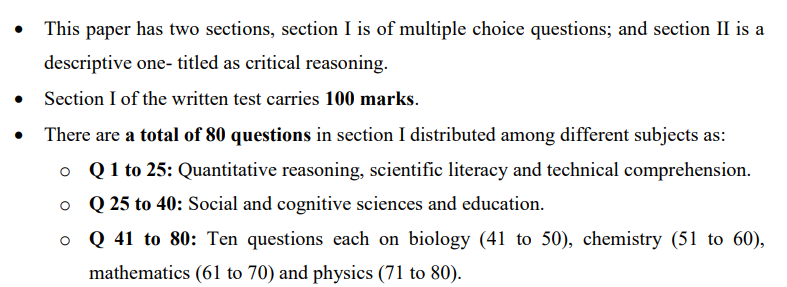 TIFR GS Science Education Exam Pattern 2027: Question Distribution in Section I