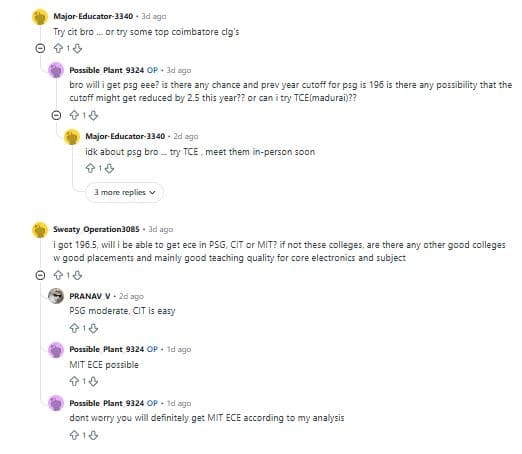 How to Calculate TNEA Cutoff 2026 : Reddit Discussions