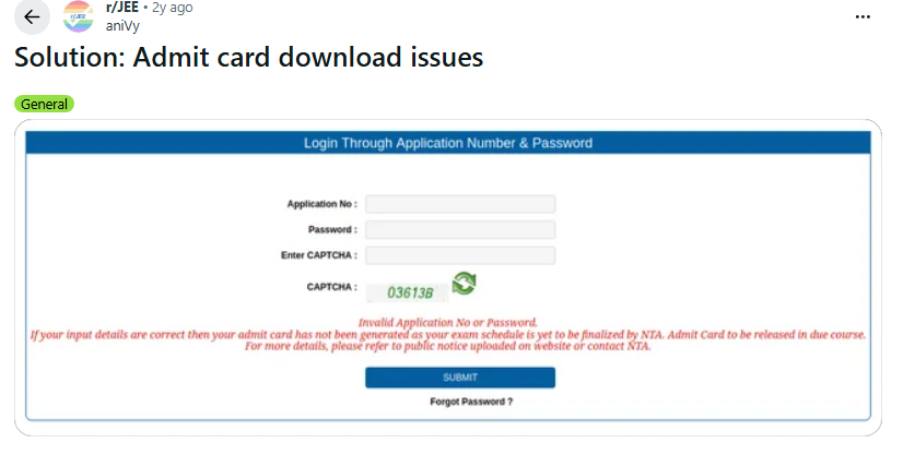 How NTA Helps You Retrieve Lost JEE Main Login Details?