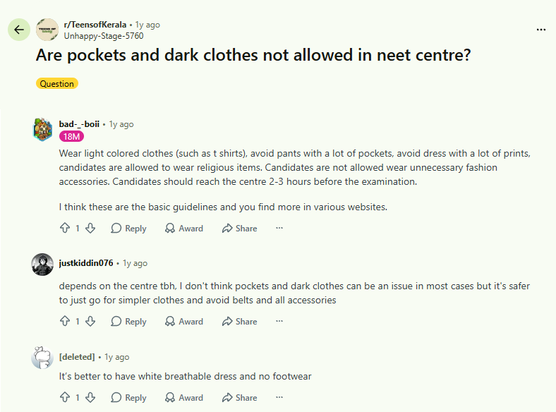 reddit discussion