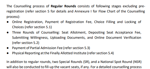 IIT JAM 2027 Counselling