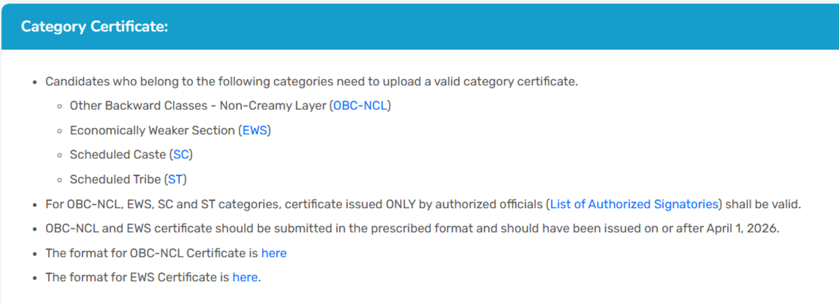 IIT JAM Eligibility Criteria 2027