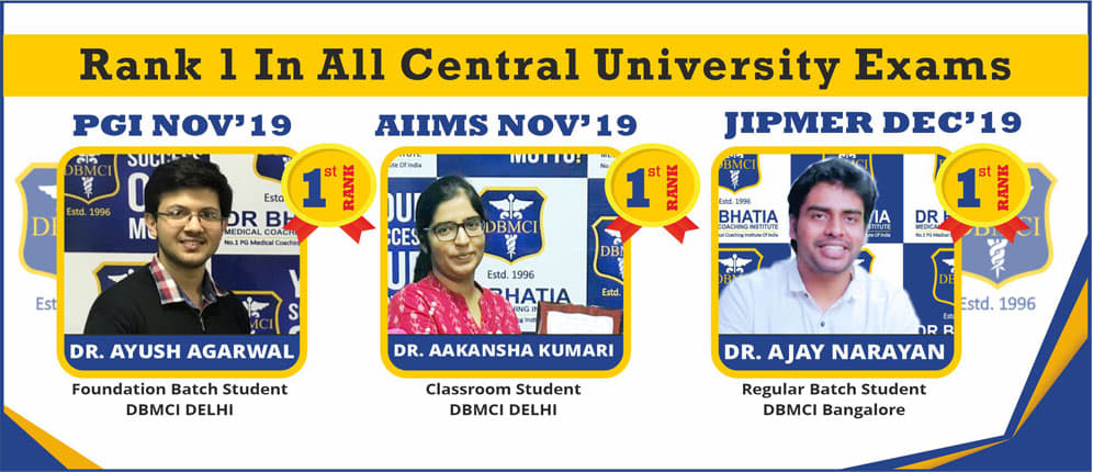 DBMCI Rank 1 in all central university exam photo 1