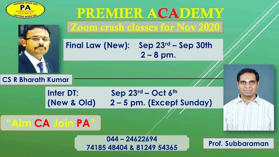 PA Premier Academy - CA Coaching Centre photo 6