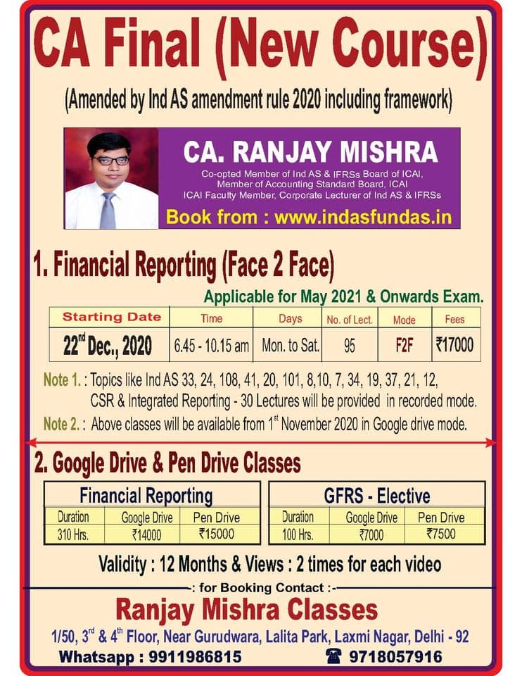 Ranjay Mishra CA Classes Classes Details photo 3