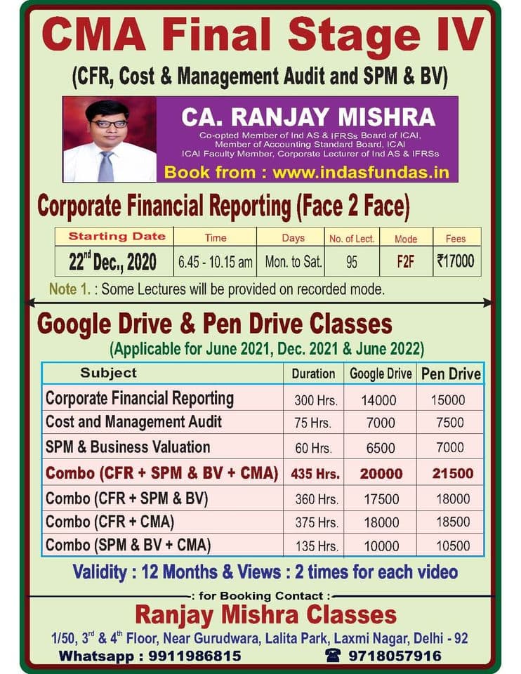 Ranjay Mishra CA Classes Classes Details photo 4