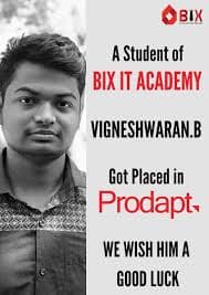 BIX IT ACADEMY - Data Science Training in Chennai Placement photo 1
