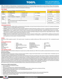 Regular Classroom Program: TOEFL Exam Coaching