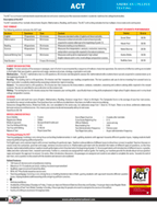 Regular Classroom Program: ACT Exam Coaching