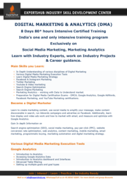 Regular Classroom Program: Digital Marketing and Analytics Course