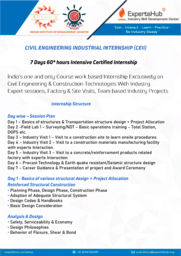 Regular Classroom Program: Civil Engineering Industrial Internship