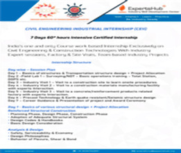 Regular Classroom Program: Civil Engineering Industrial Internship