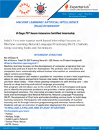 Regular Classroom Program: Machine Learning & AI (MLAI) Internship