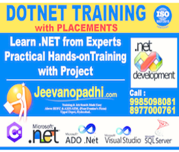Regular Class Program: DOT NET
