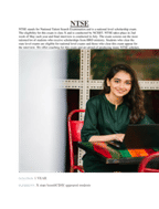 Regular Classroom Program: NTSE - Regular classroom