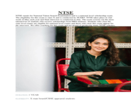 Regular Classroom Program: NTSE - Regular classroom